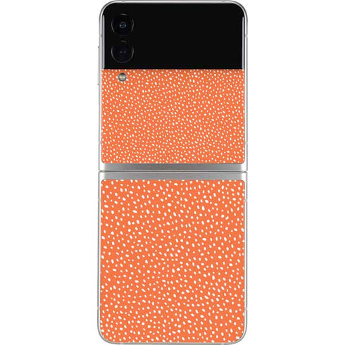 Orange Spots Galaxy Z Flip4 5G Skin